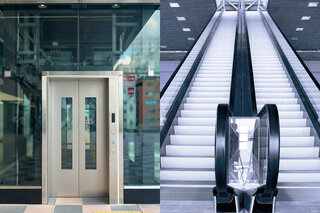 エスカレーターの階段はなぜ平らに？ エレベーターから見える四角いの