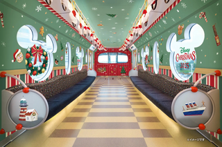 ディズニーリゾートライン】スタンプラリーが楽しめる！ クリスマスの