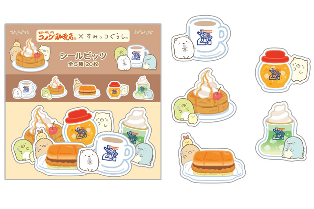 シールもかわいい！【コメダ珈琲店】「すみっコぐらし」コラボ商品ラインナップ