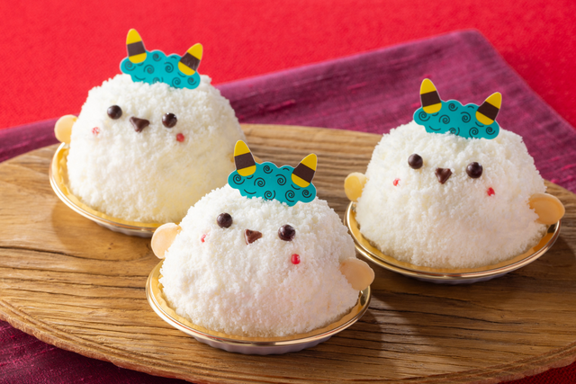 【FLO】かわいい節分スイーツ「食べるのがもったいない！」鬼になったシマエナガ