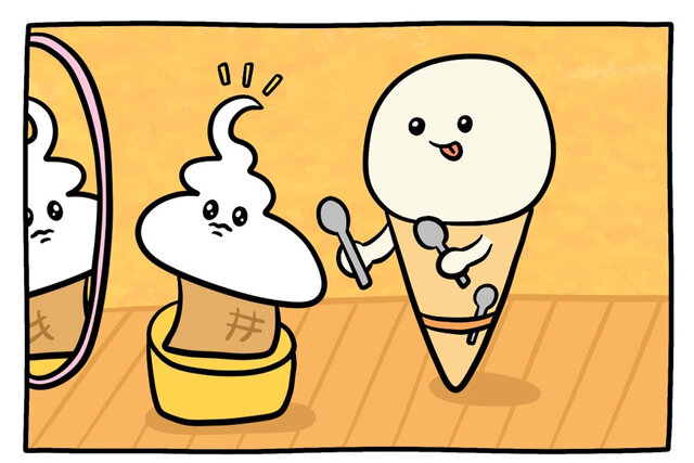２コマ漫画【SALON ICEへようこそ】そふちゃんがサロンで大変身!?