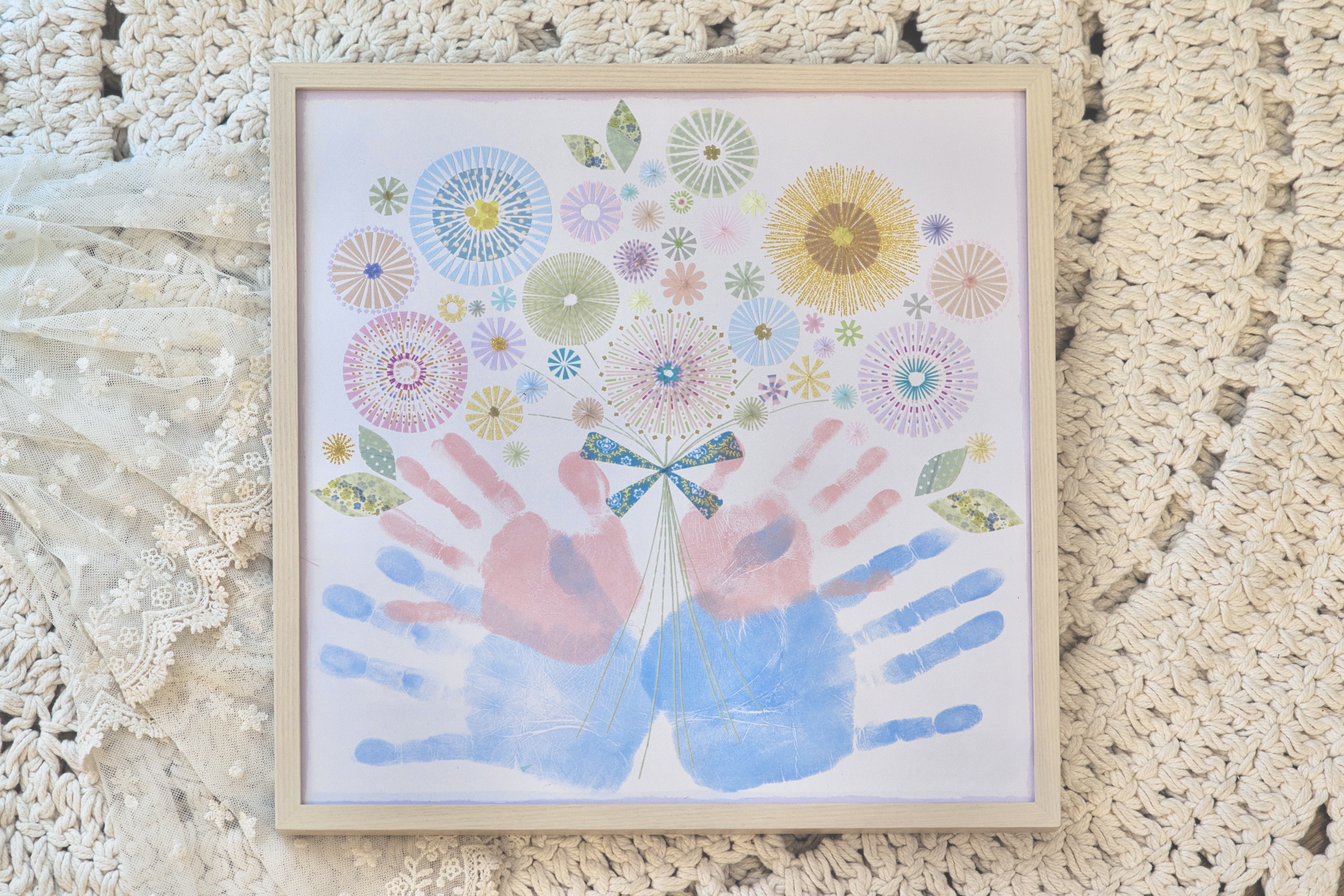 子どもの 手形 でゾウさんができちゃった コクリコ