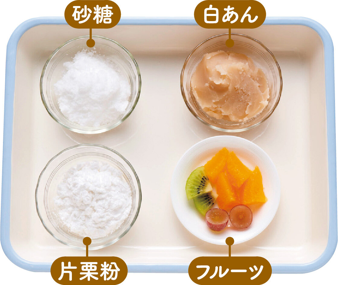 フルーツ飴の材料