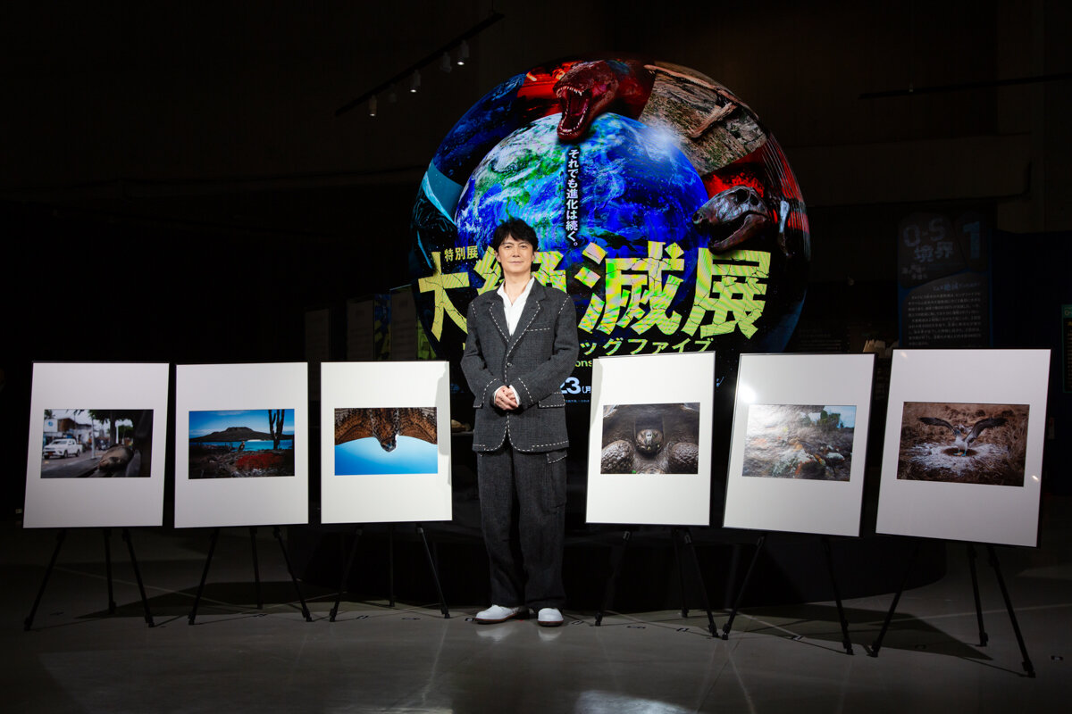 ▲福山さんが自ら撮影した写真も紹介された。12月、1月に放送予定の『ホットスポット　最後の楽園』最新作のため、ガラパゴス諸島への旅で撮影したばかりもの。