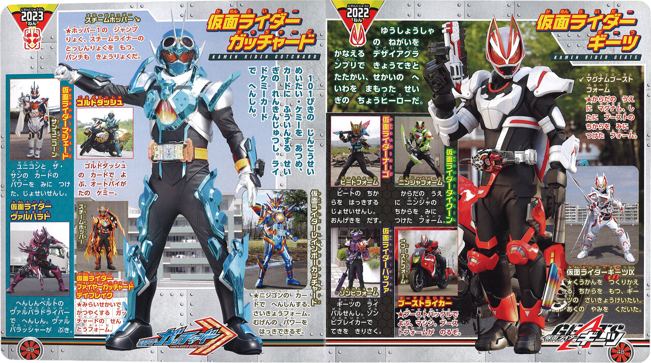 全仮面ライダーパーフェクト大図鑑2026の中面画像