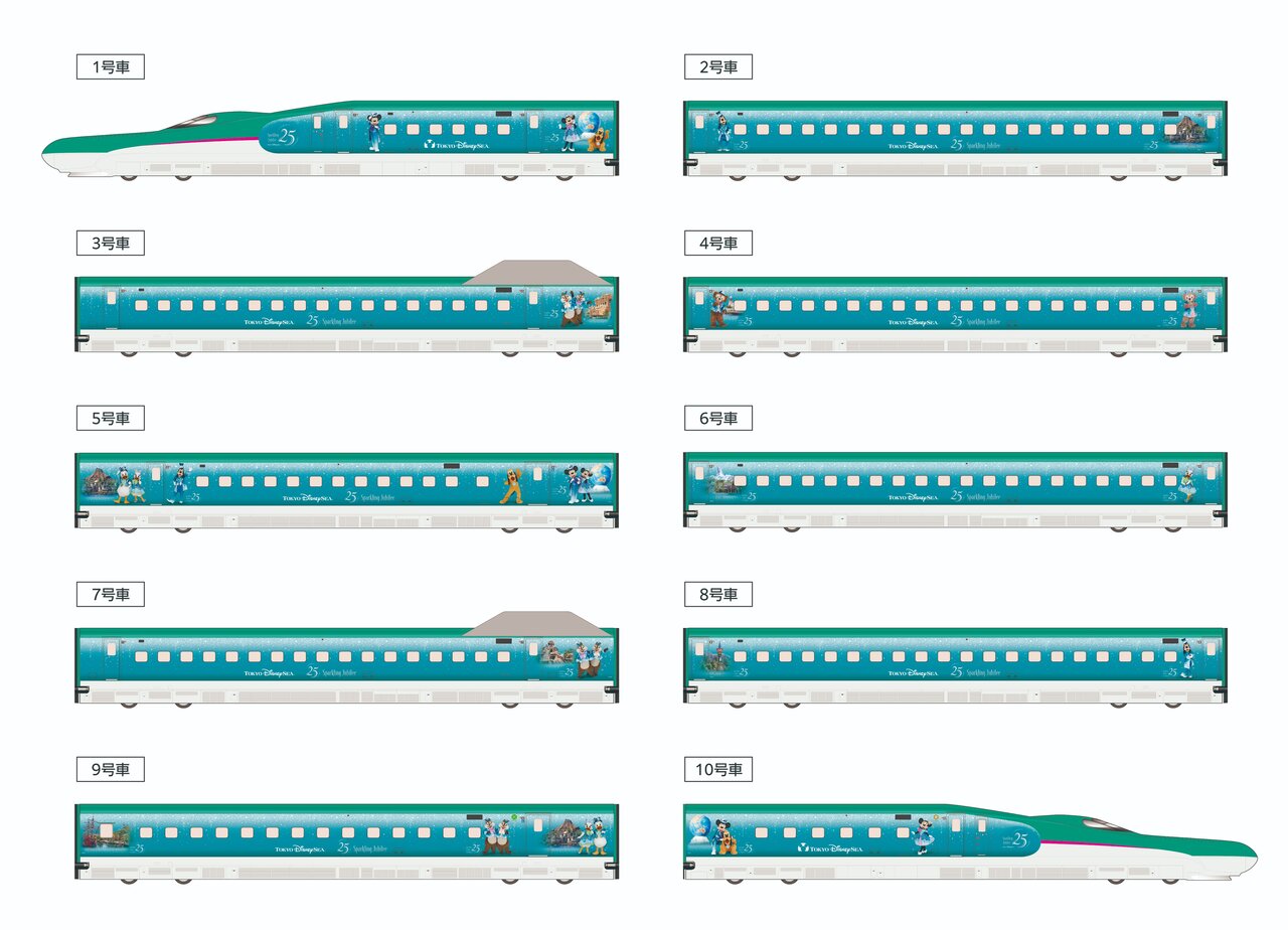 特別車両「Magical Jubilee Shinkansen」のイメージ