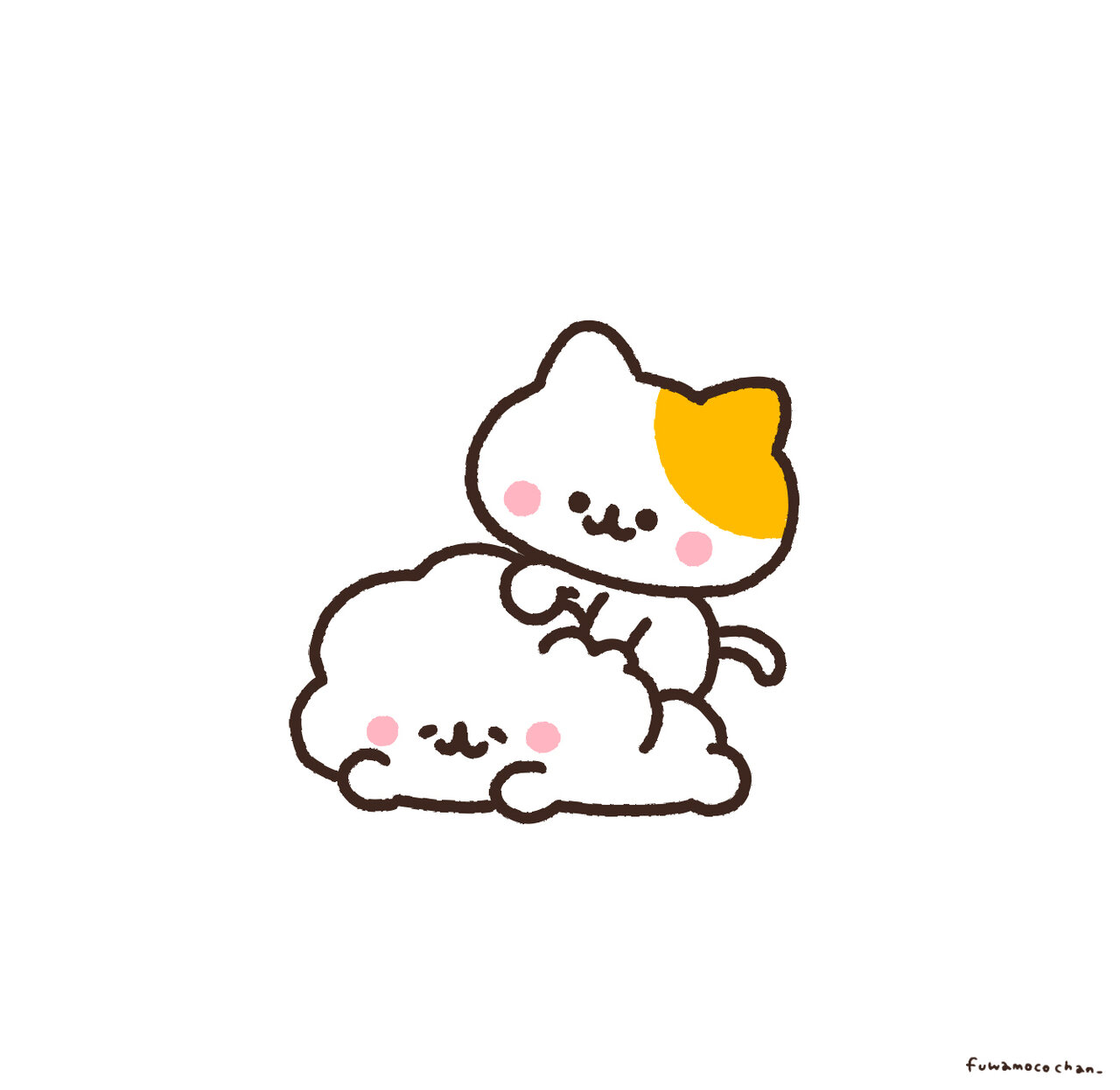 ふわもこちゃんイラスト