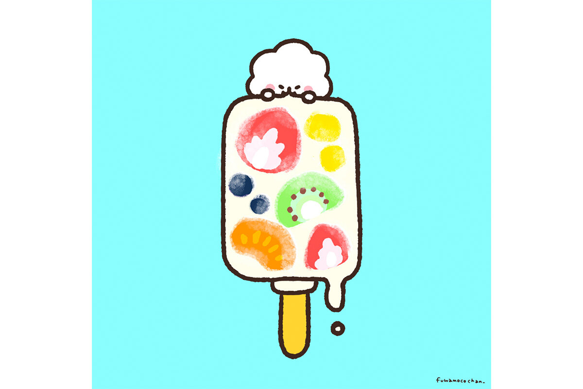 ふわもこちゃんイラスト