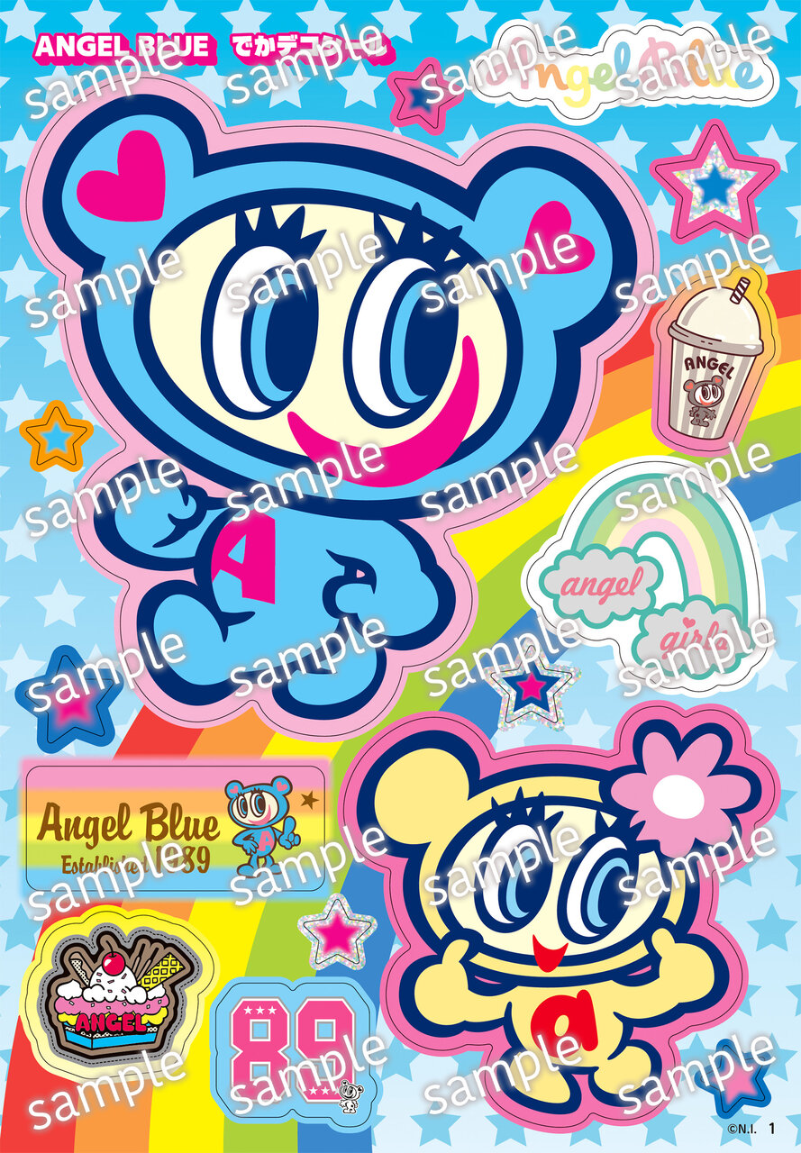 ANGEL BLUE（エンジェルブルー）「でかデコシール」画像