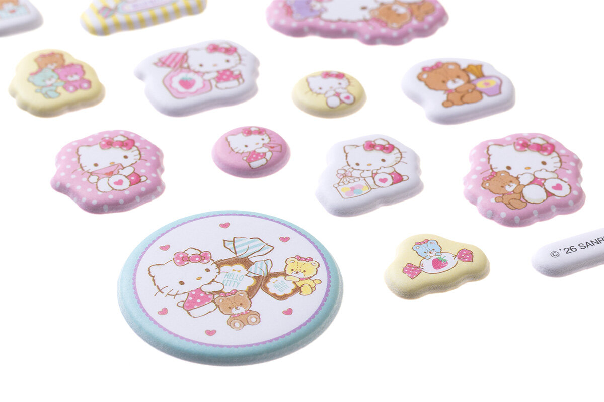 『サンリオキャラクターズ　ぷっくりシールいっぱいＢＯＯＫ』ハローキティシール