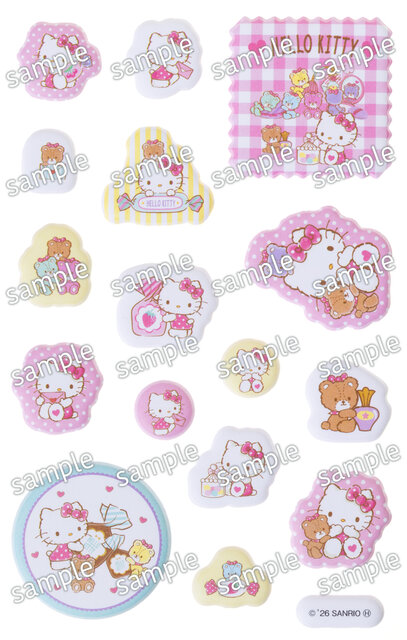 『サンリオキャラクターズ　ぷっくりシールいっぱいＢＯＯＫ』ハローキティシール
