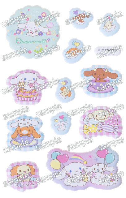 『サンリオキャラクターズ　ぷっくりシールいっぱいＢＯＯＫ』シナモロールシール