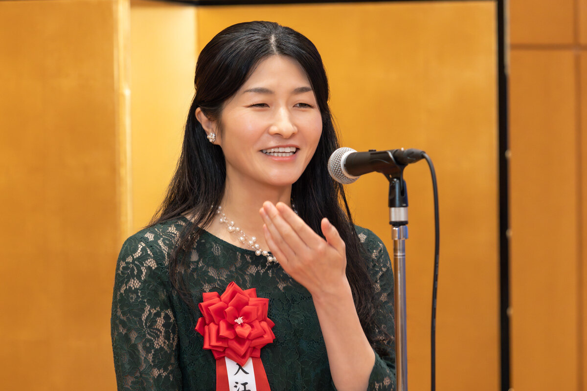 ▲『ゴッホの桜』で佳作を受賞した入江真理子（いりえ・まりこ）氏