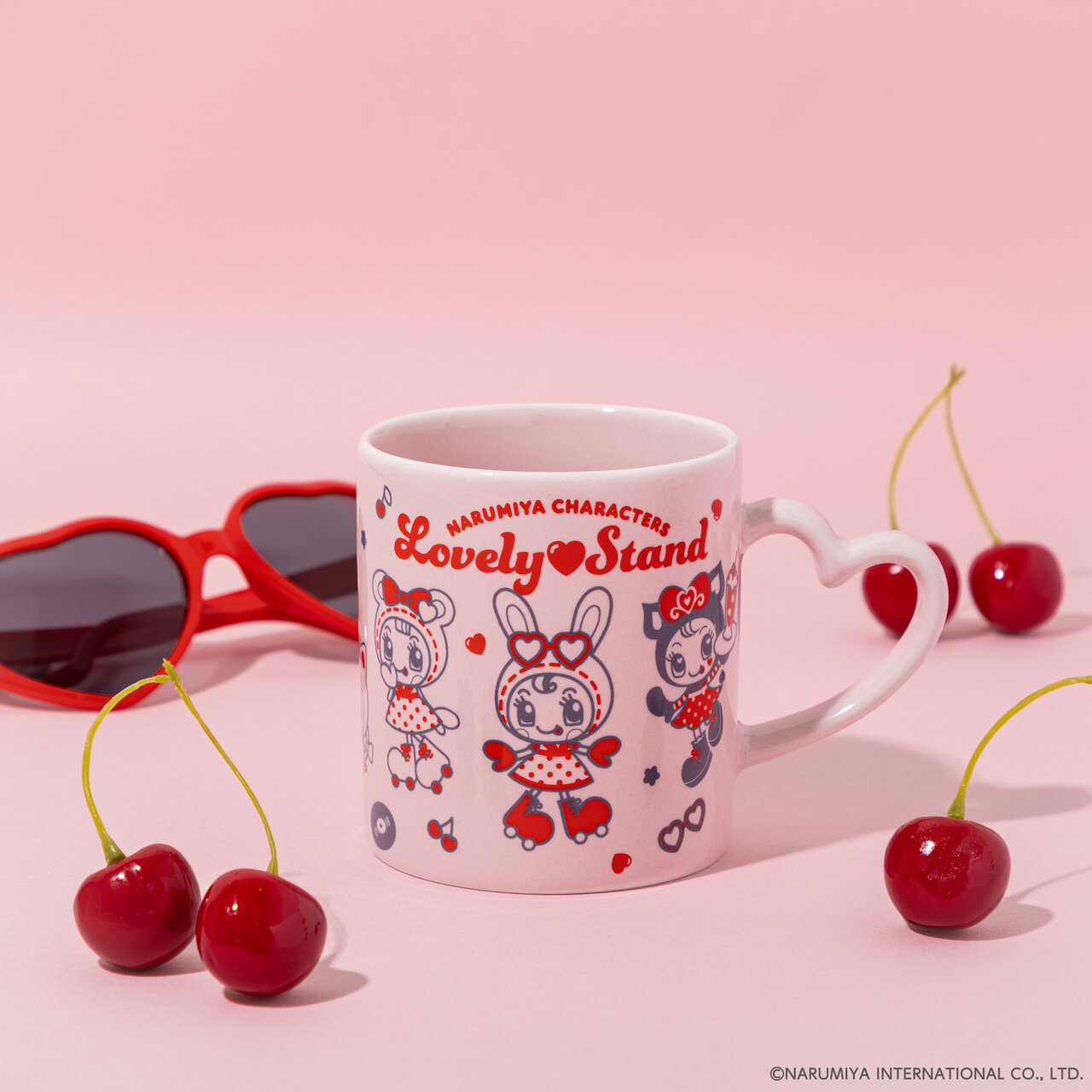 ハートハンドルマグカップ
