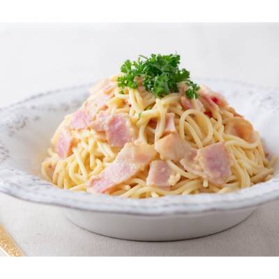 冷やしカルボナーラスパゲッティ