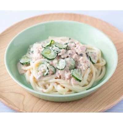 鮭のみそマヨだれうどん