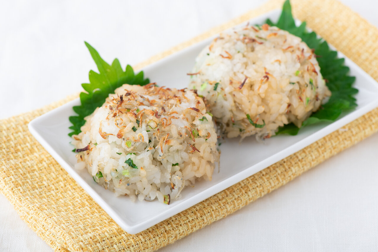 じゃこ入り焼きおにぎり